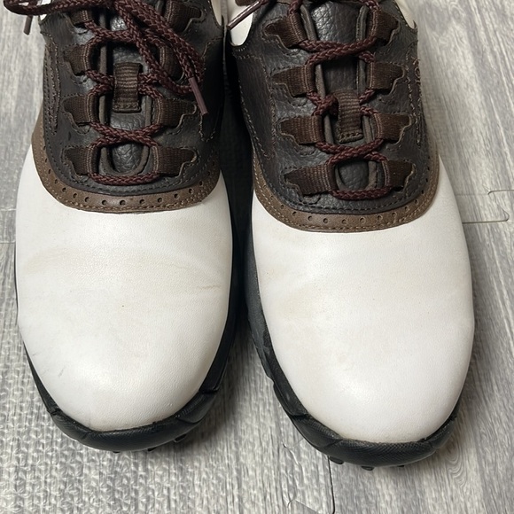 FootJoy Brown & White Flexzone Golf Shoes, Size 8M 45402 - Picture 5 of 6